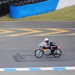 半世紀前のバイクでデモラン。かっこ良かった〜。